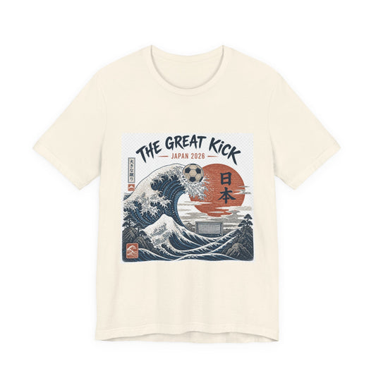 The Great Kick Japan 2028 Wave Tee — Vintage Japanese Surf & Martial Arts Graphic T-Shirt Printify