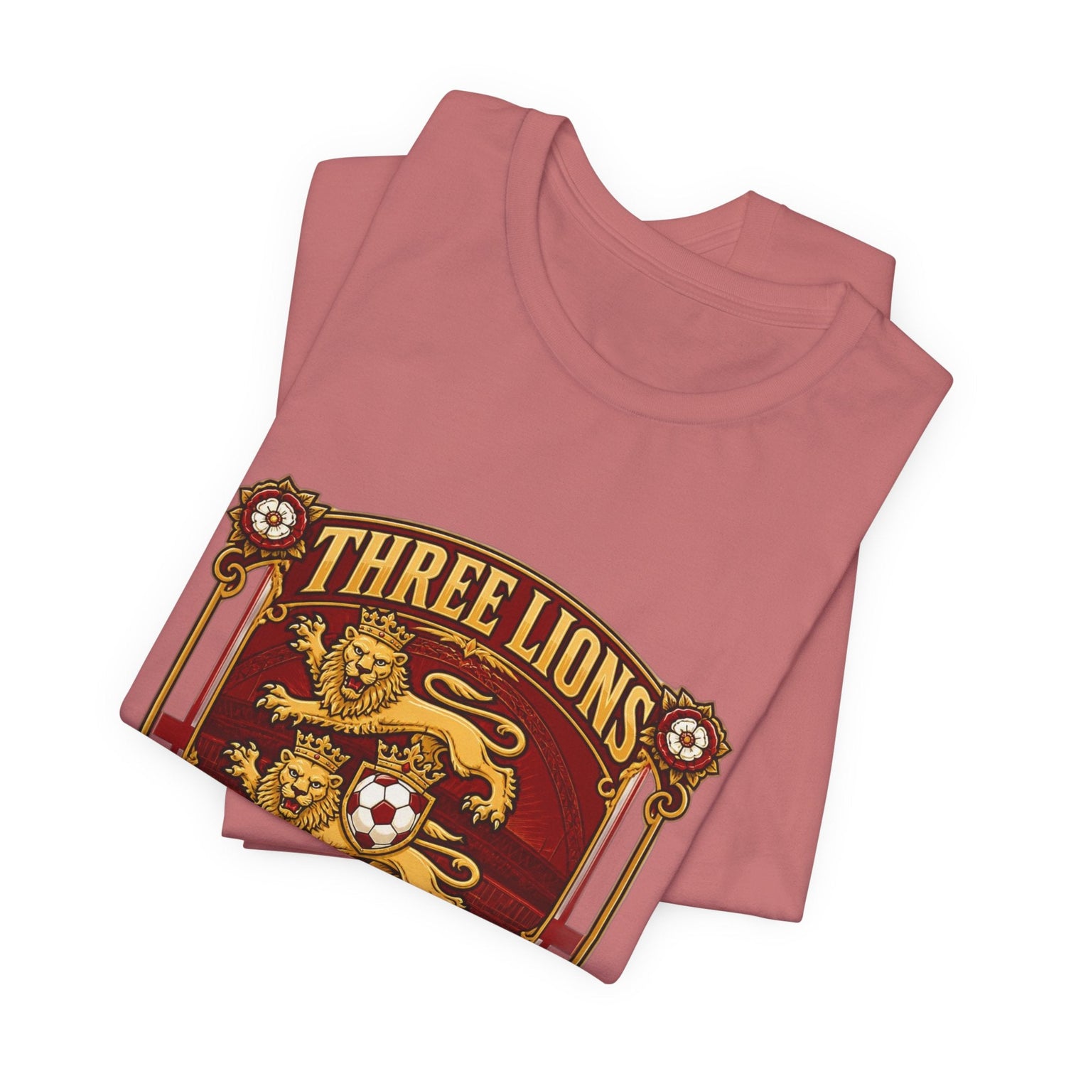 Three Lions England 2026 T‑Shirt — Vintage Football Crest Tee Printify