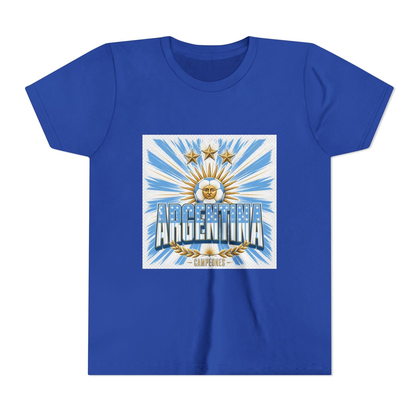 Argentina Youth Tee — Sun of May Flag Design Printify