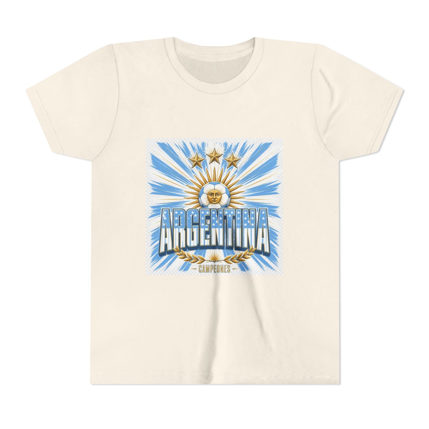 Argentina Youth Tee — Sun of May Flag Design Printify