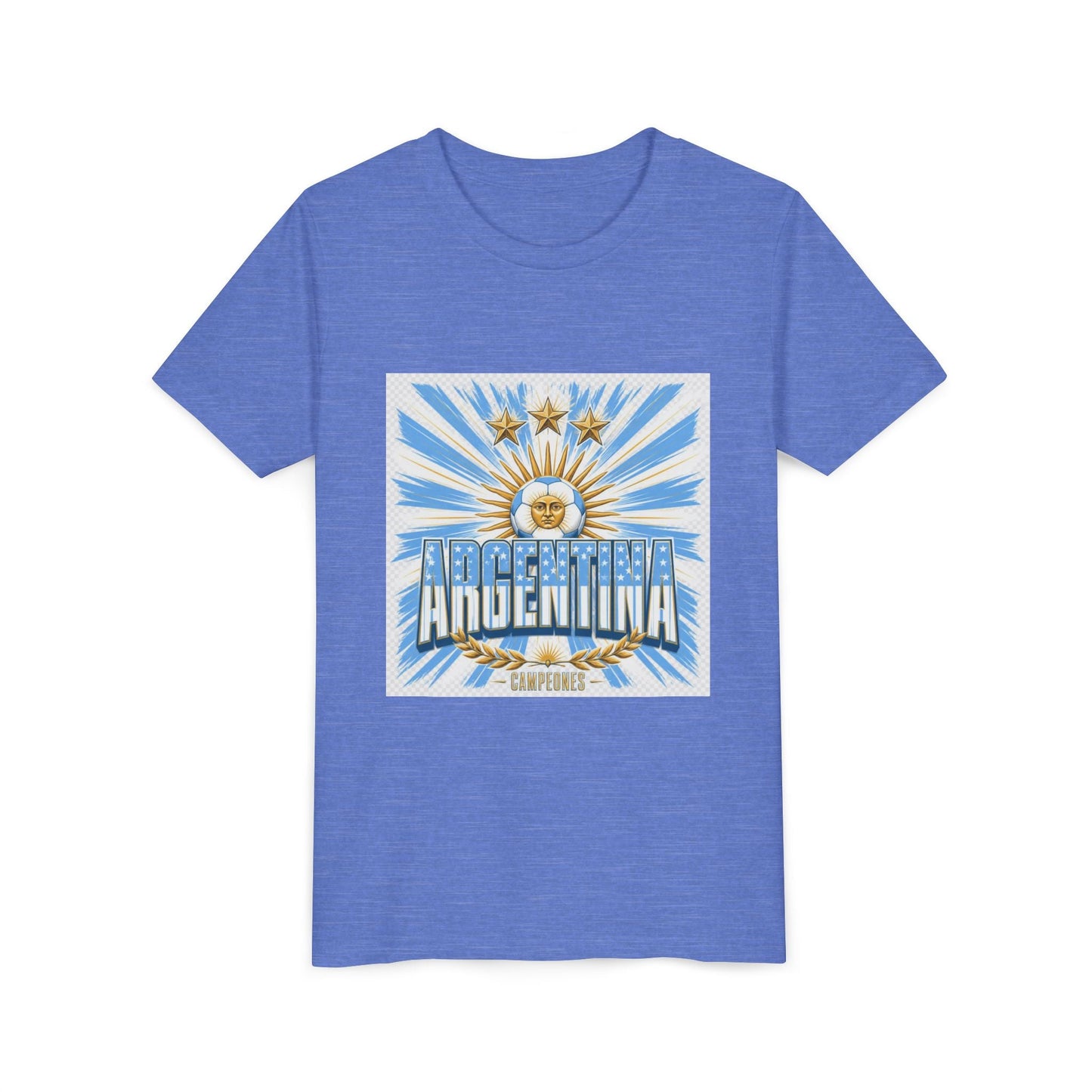 Argentina Youth Tee — Sun of May Flag Design Printify