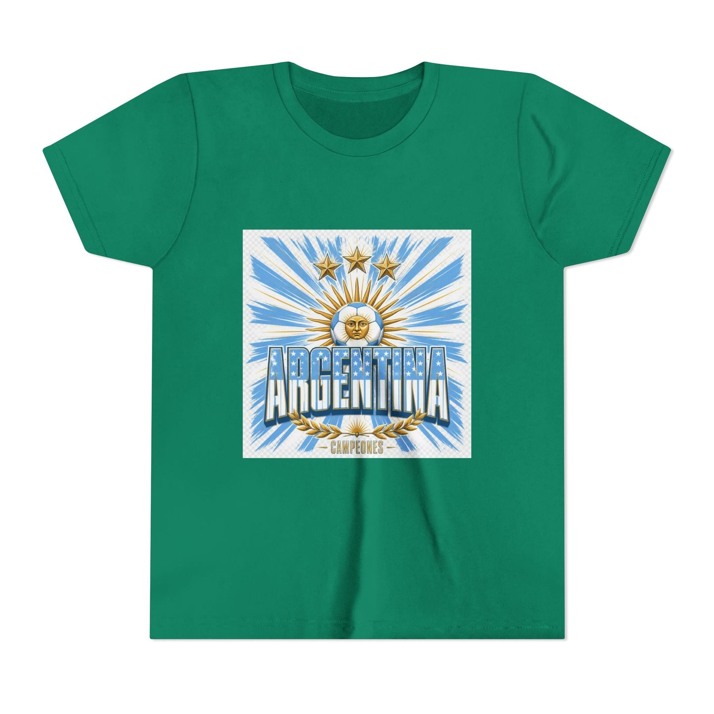 Argentina Youth Tee — Sun of May Flag Design Printify