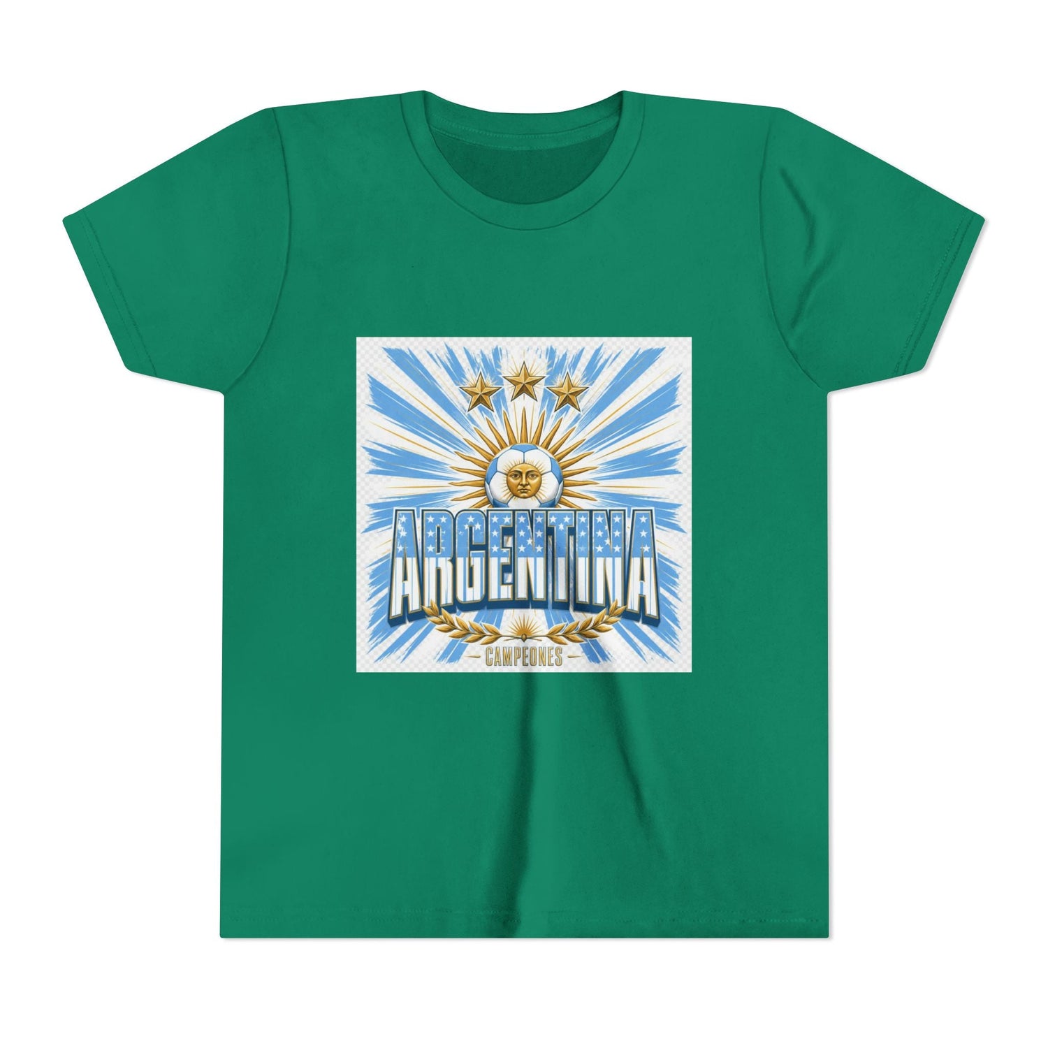 Argentina Youth Tee — Sun of May Flag Design Printify