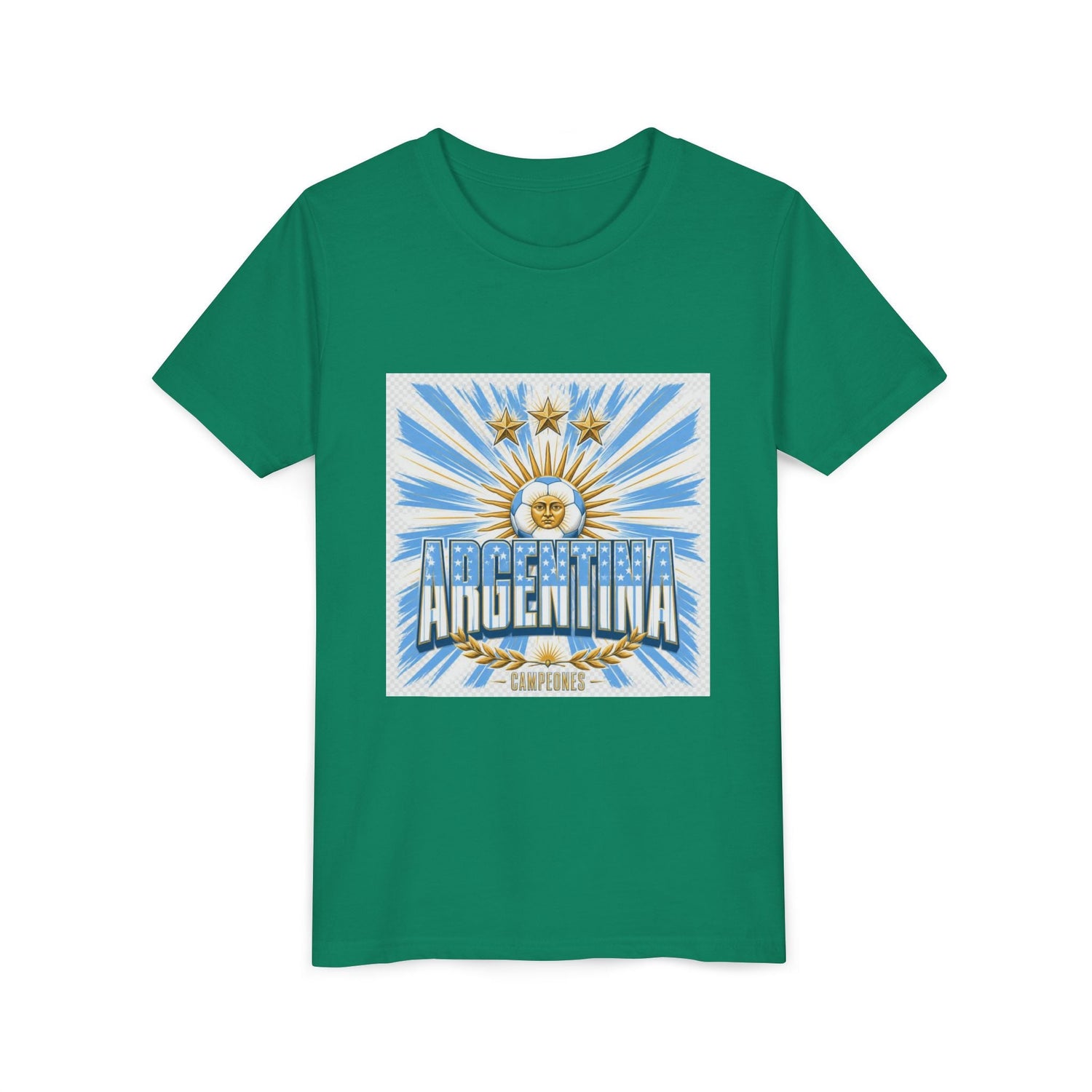 Argentina Youth Tee — Sun of May Flag Design Printify