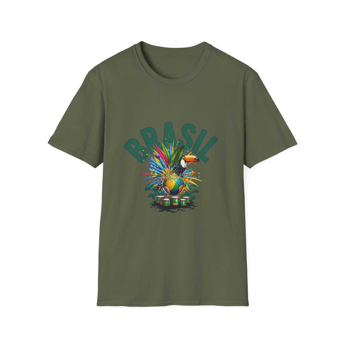 Brasil Tropical T-Shirt – Colorful Carnival Pineapple Graphic Tee Printify