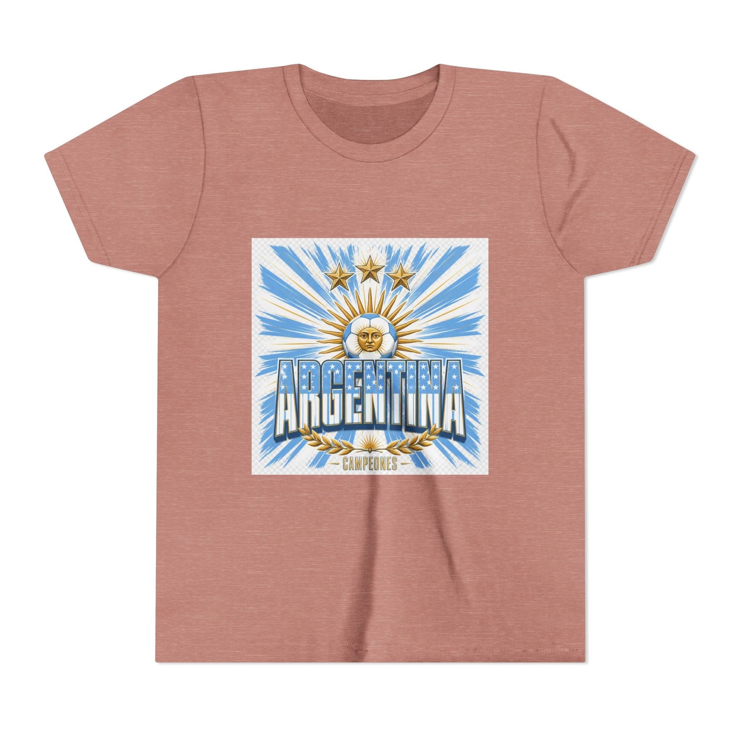 Argentina Youth Tee — Sun of May Flag Design Printify