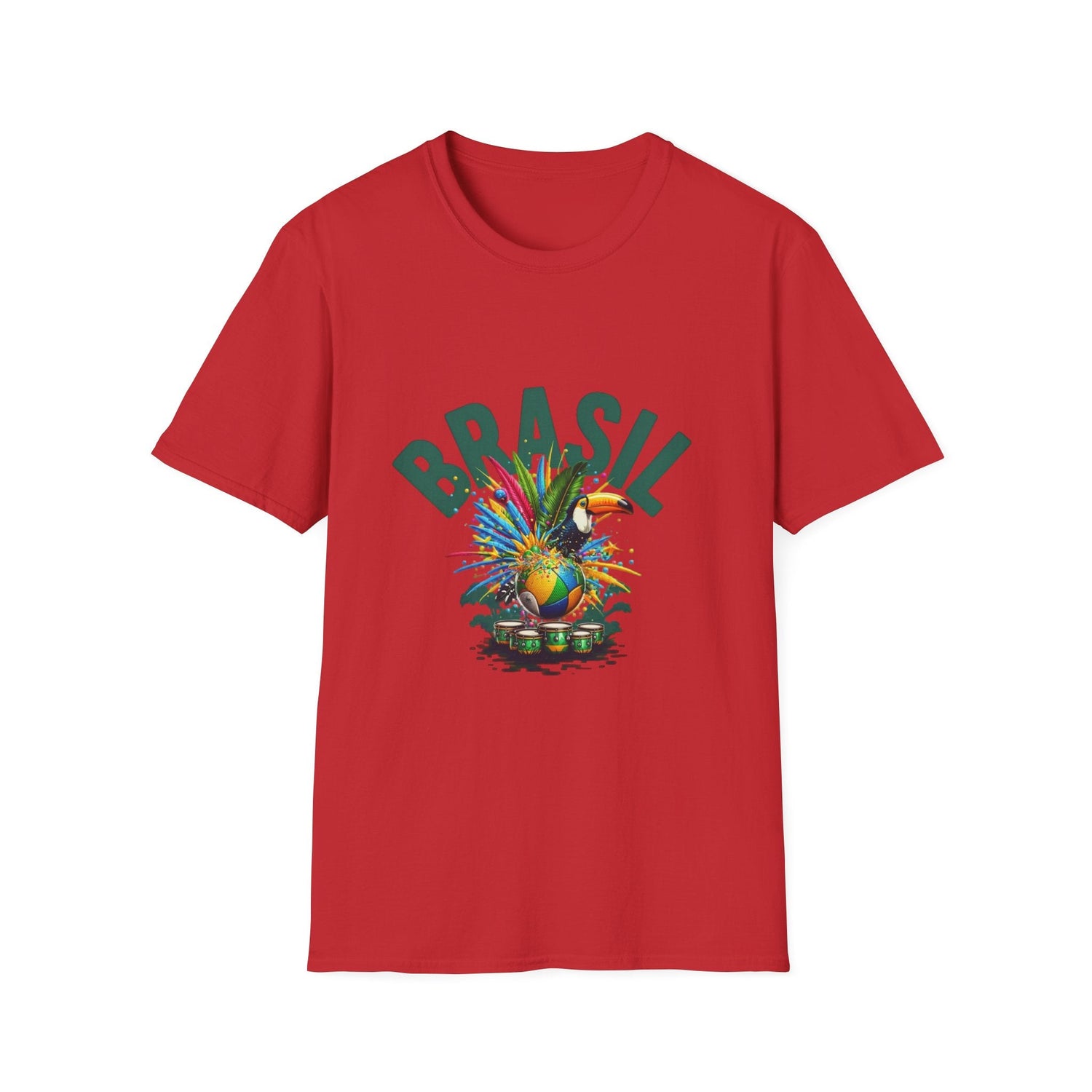 Brasil Tropical T-Shirt – Colorful Carnival Pineapple Graphic Tee Printify