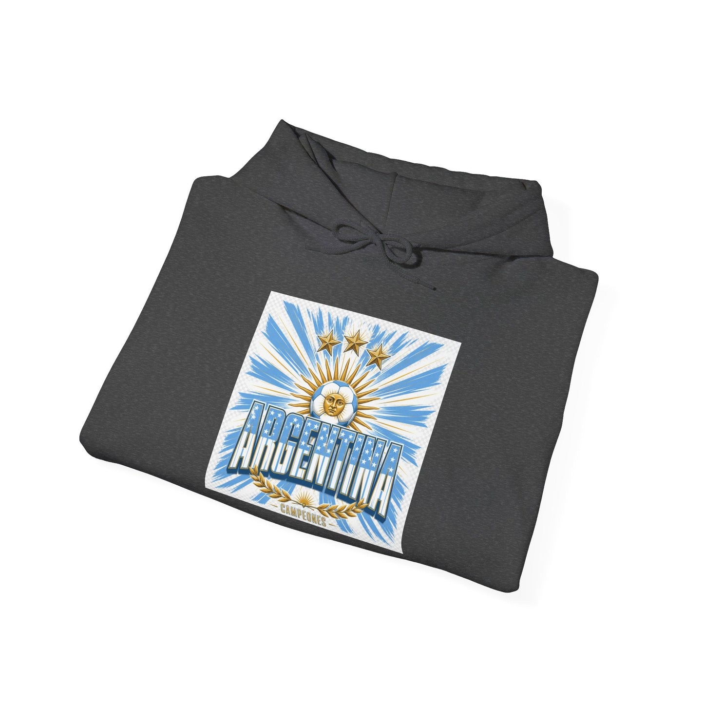 Argentina Sunburst Hoodie – Retro Argentine Flag Graphic Pullover Printify