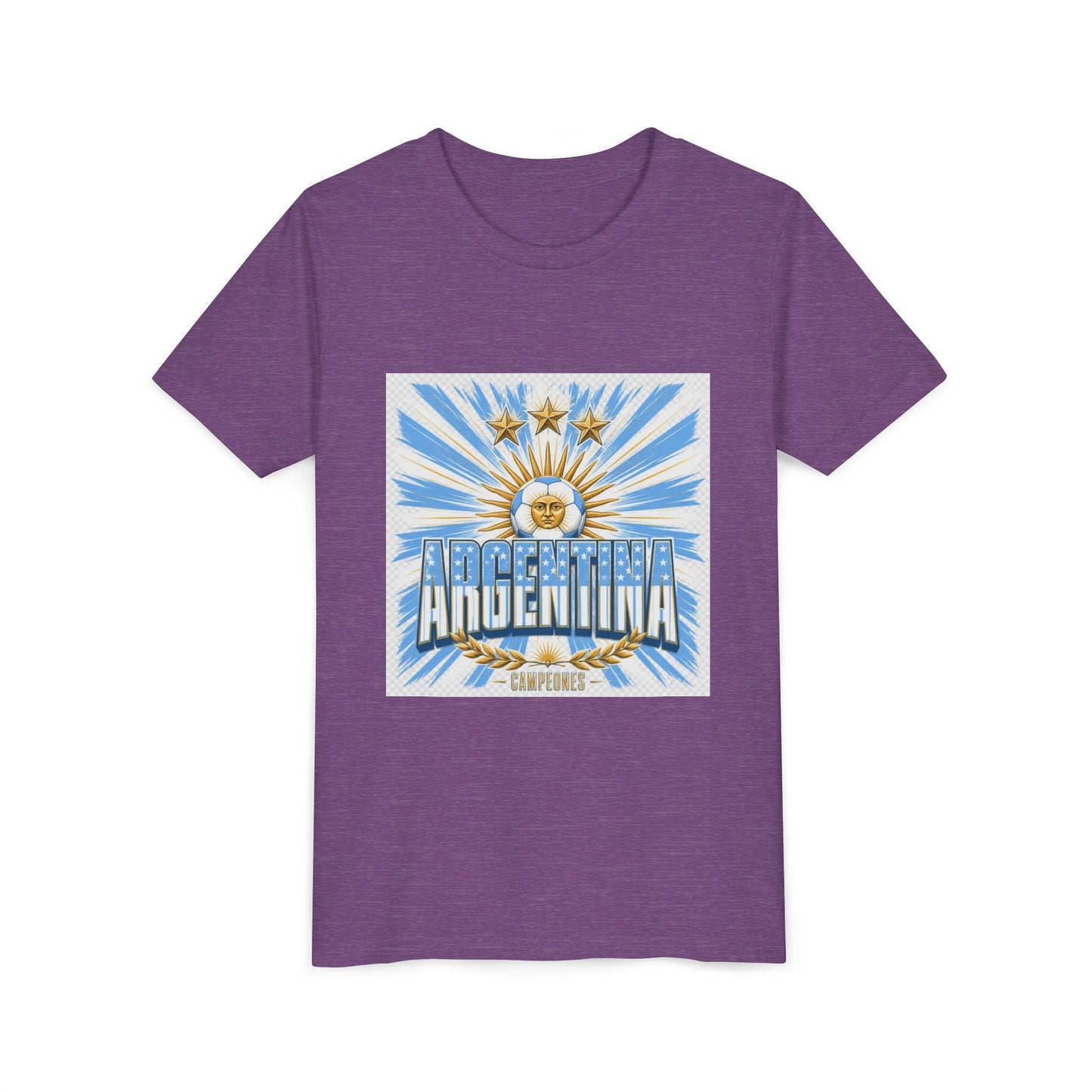 Argentina Youth Tee — Sun of May Flag Design Printify