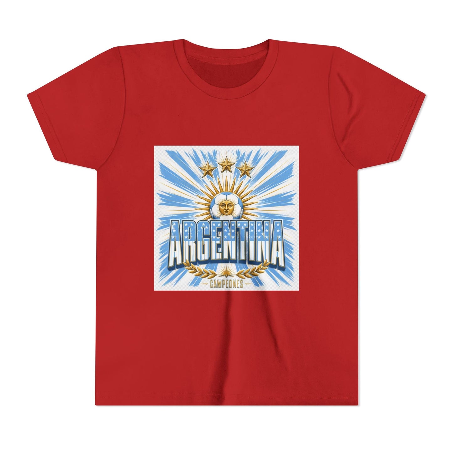Argentina Youth Tee — Sun of May Flag Design Printify