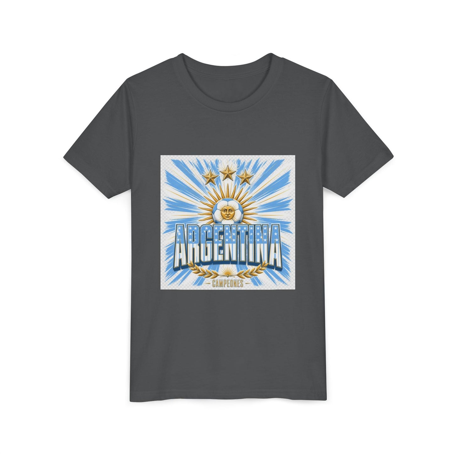 Argentina Youth Tee — Sun of May Flag Design Printify