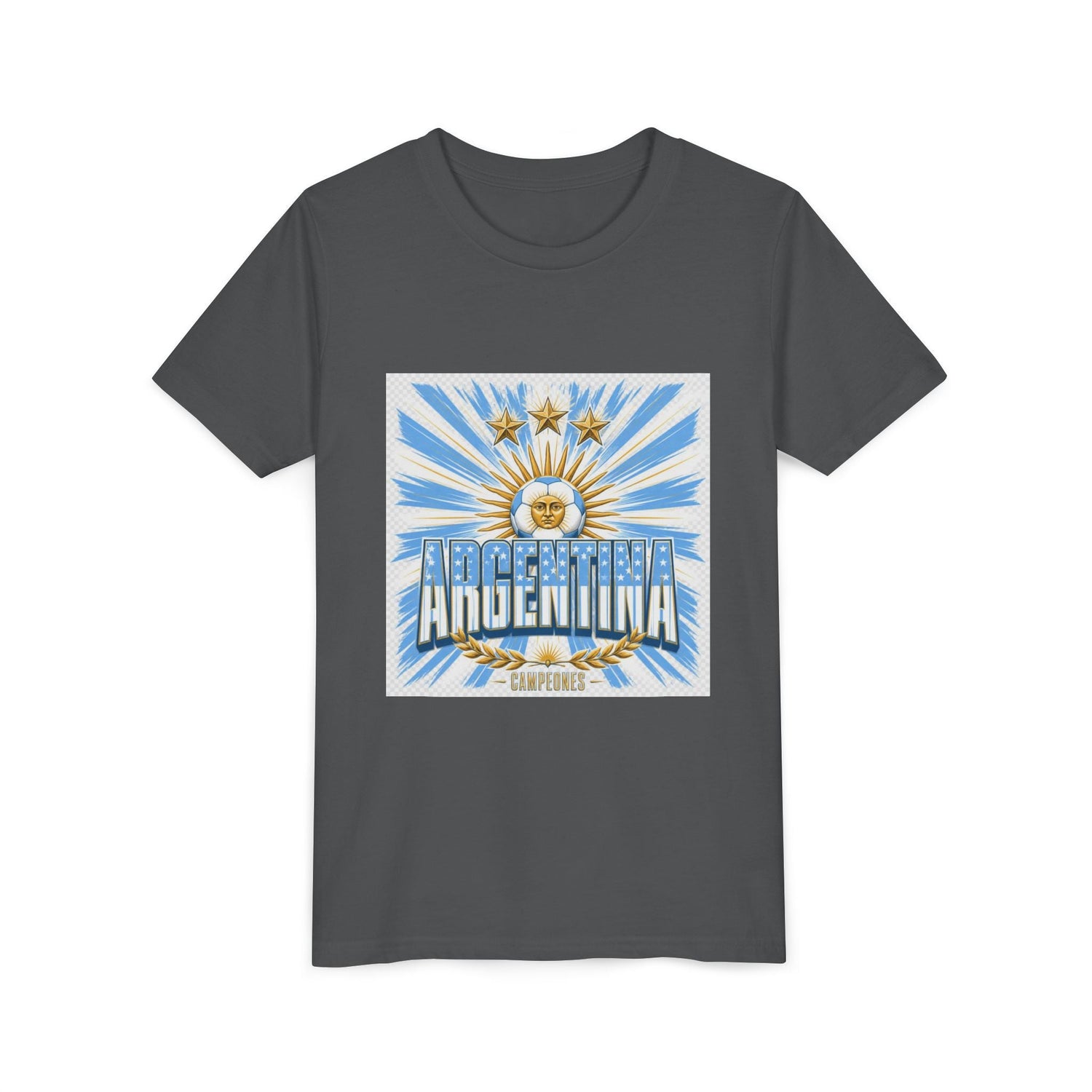 Argentina Youth Tee — Sun of May Flag Design Printify