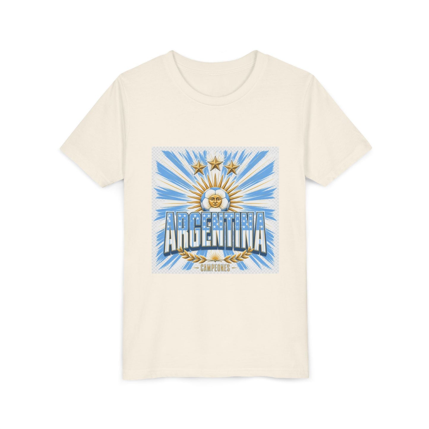 Argentina Youth Tee — Sun of May Flag Design Printify