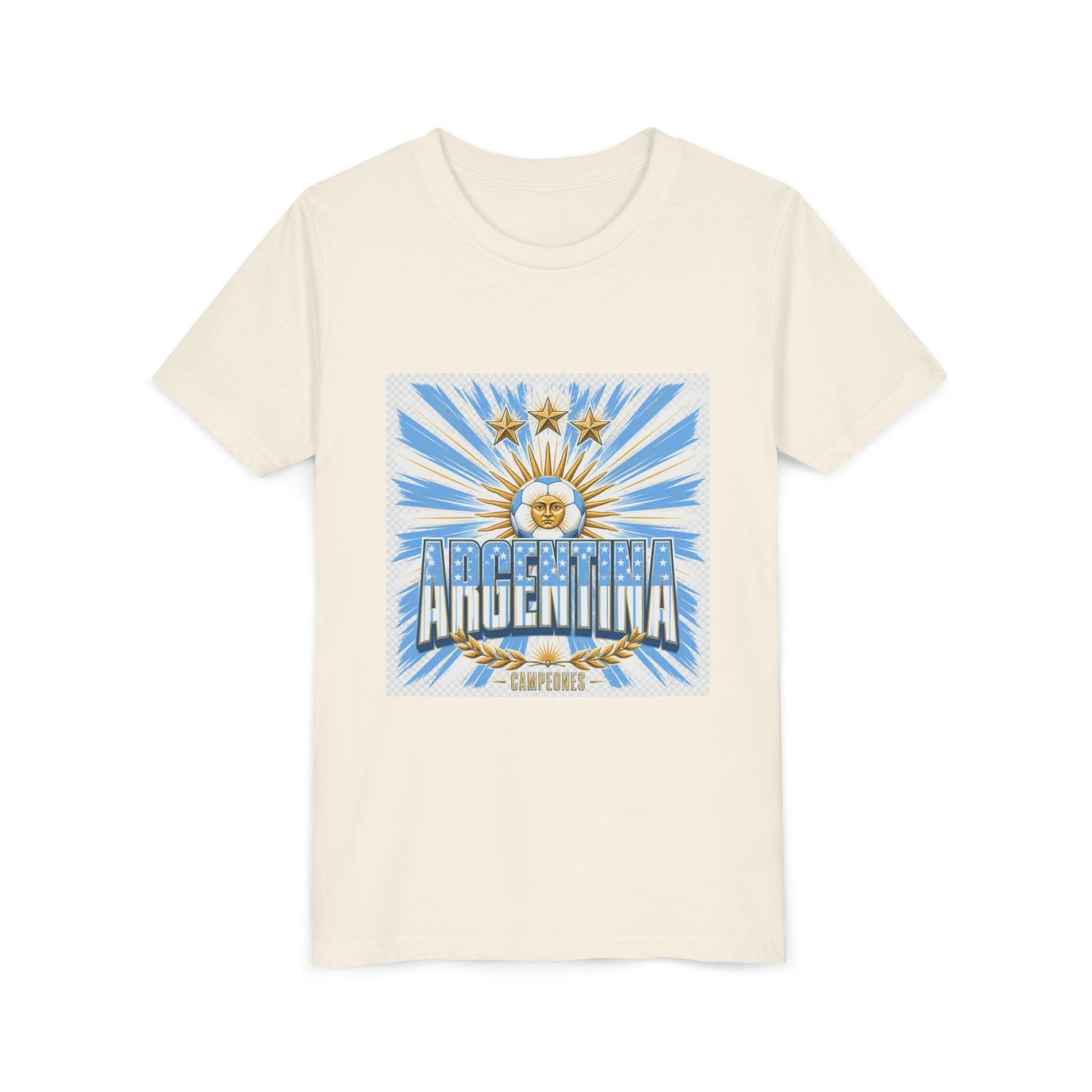 Argentina Youth Tee — Sun of May Flag Design Printify