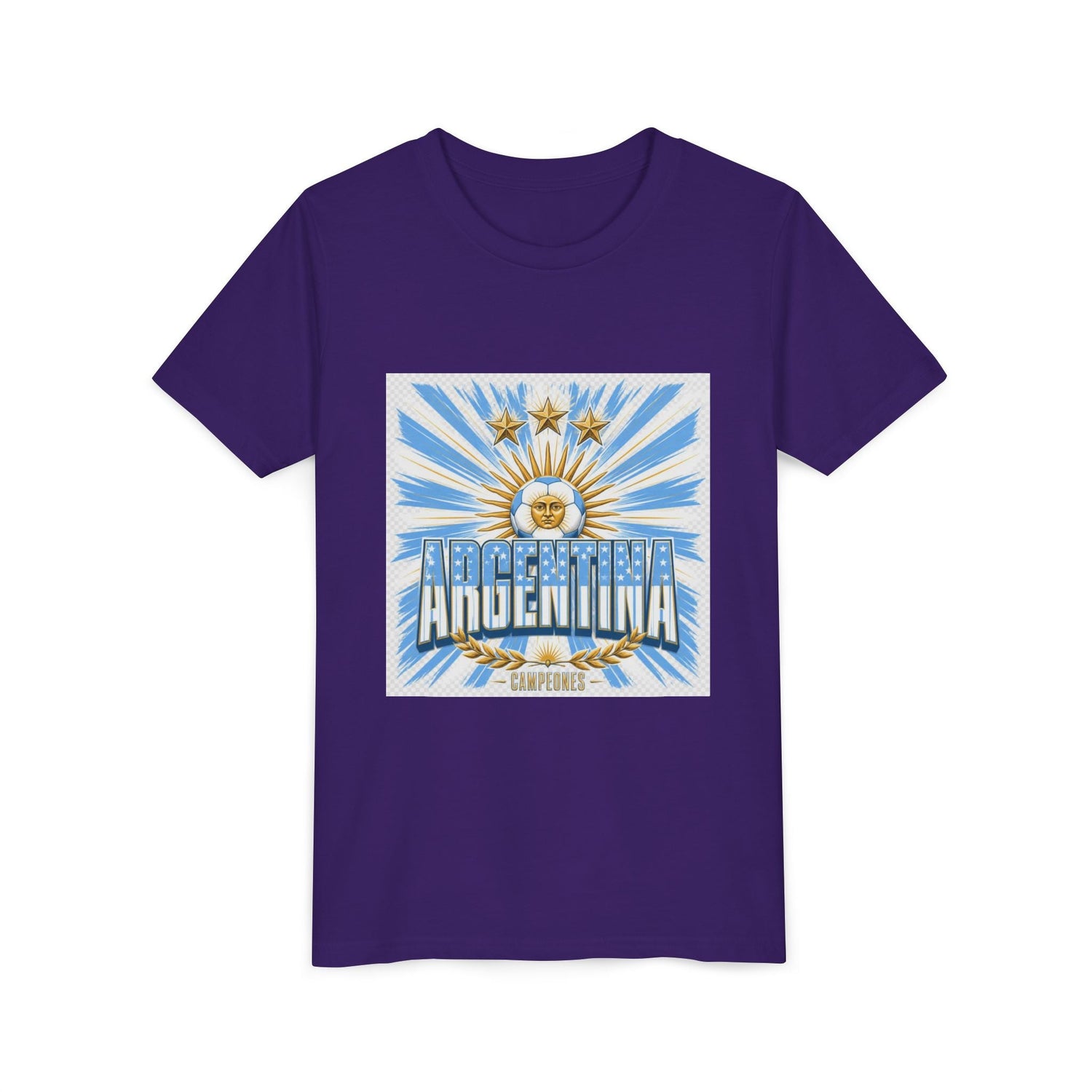 Argentina Youth Tee — Sun of May Flag Design Printify