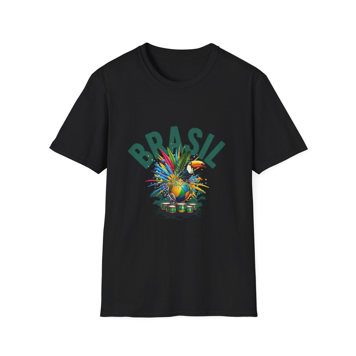 Brasil Tropical T-Shirt – Colorful Carnival Pineapple Graphic Tee Printify