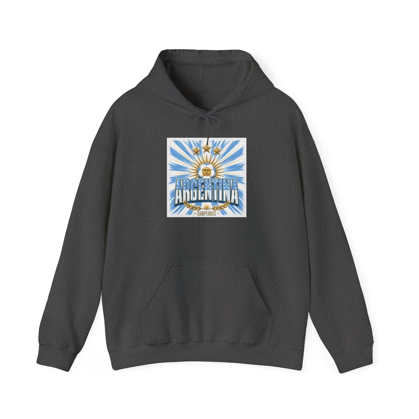 Argentina Sunburst Hoodie – Retro Argentine Flag Graphic Pullover Printify