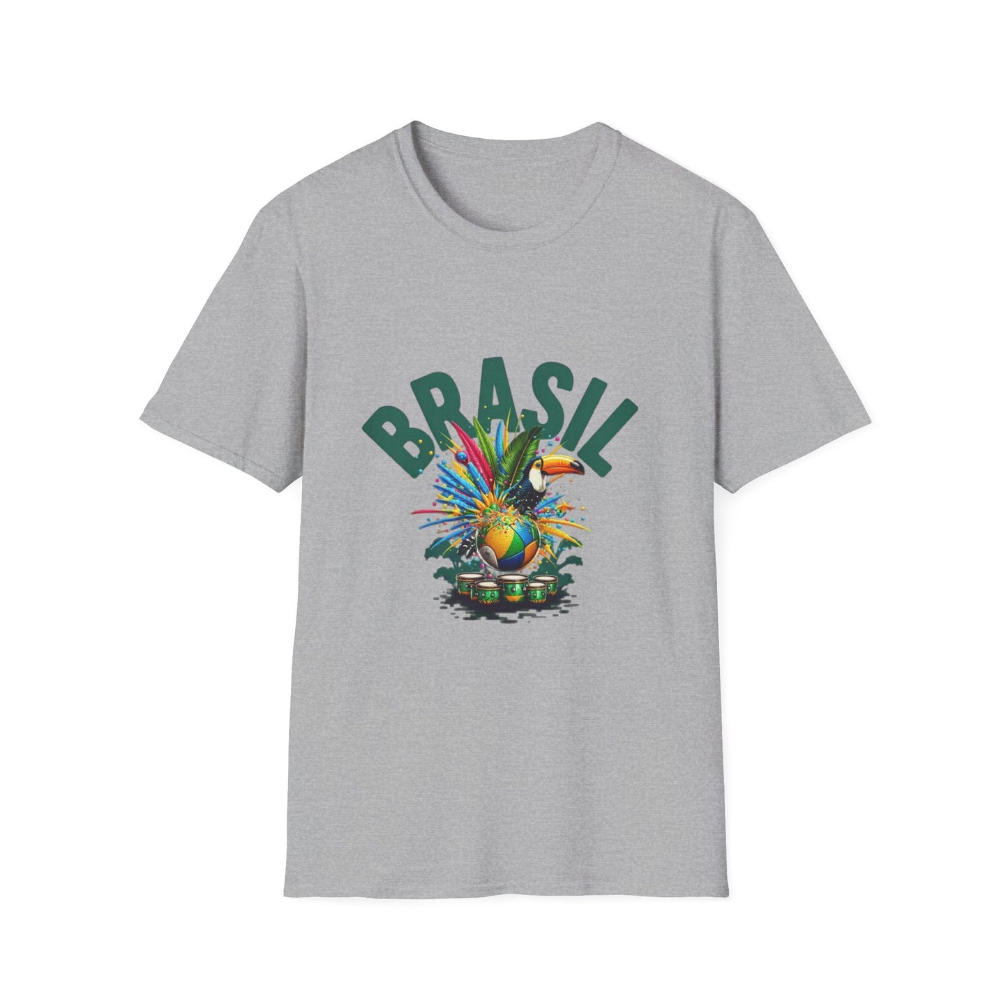 Brasil Tropical T-Shirt – Colorful Carnival Pineapple Graphic Tee Printify