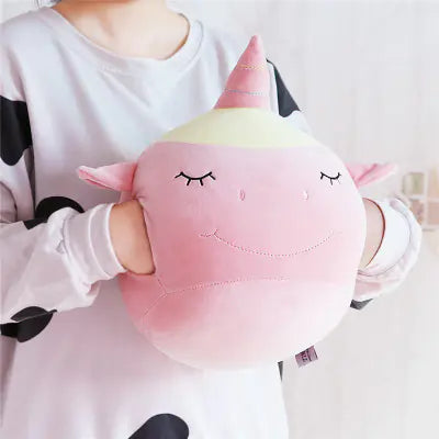 Unicorn Plush Pillow and Hand Warmer Cushion Zagiz