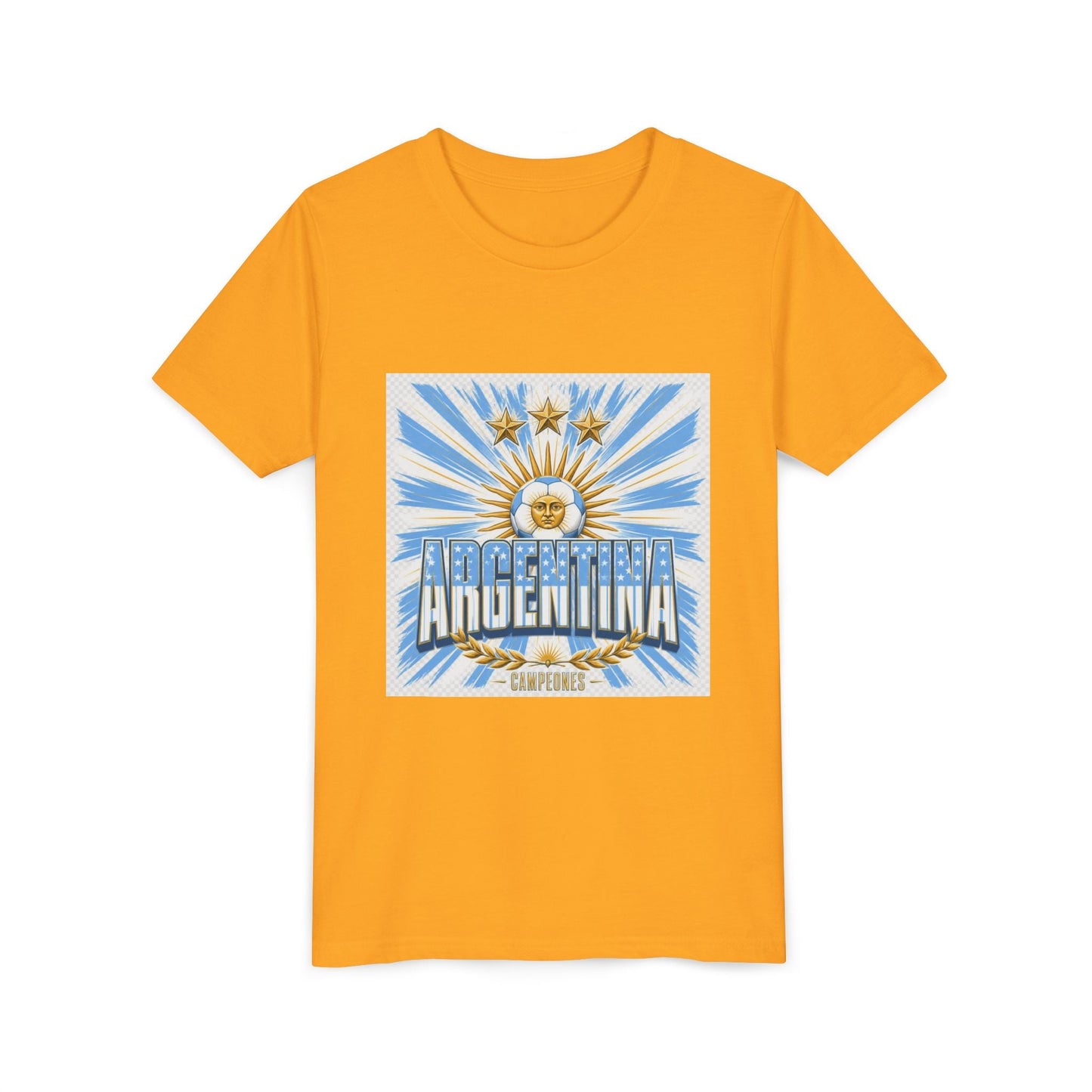 Argentina Youth Tee — Sun of May Flag Design Printify