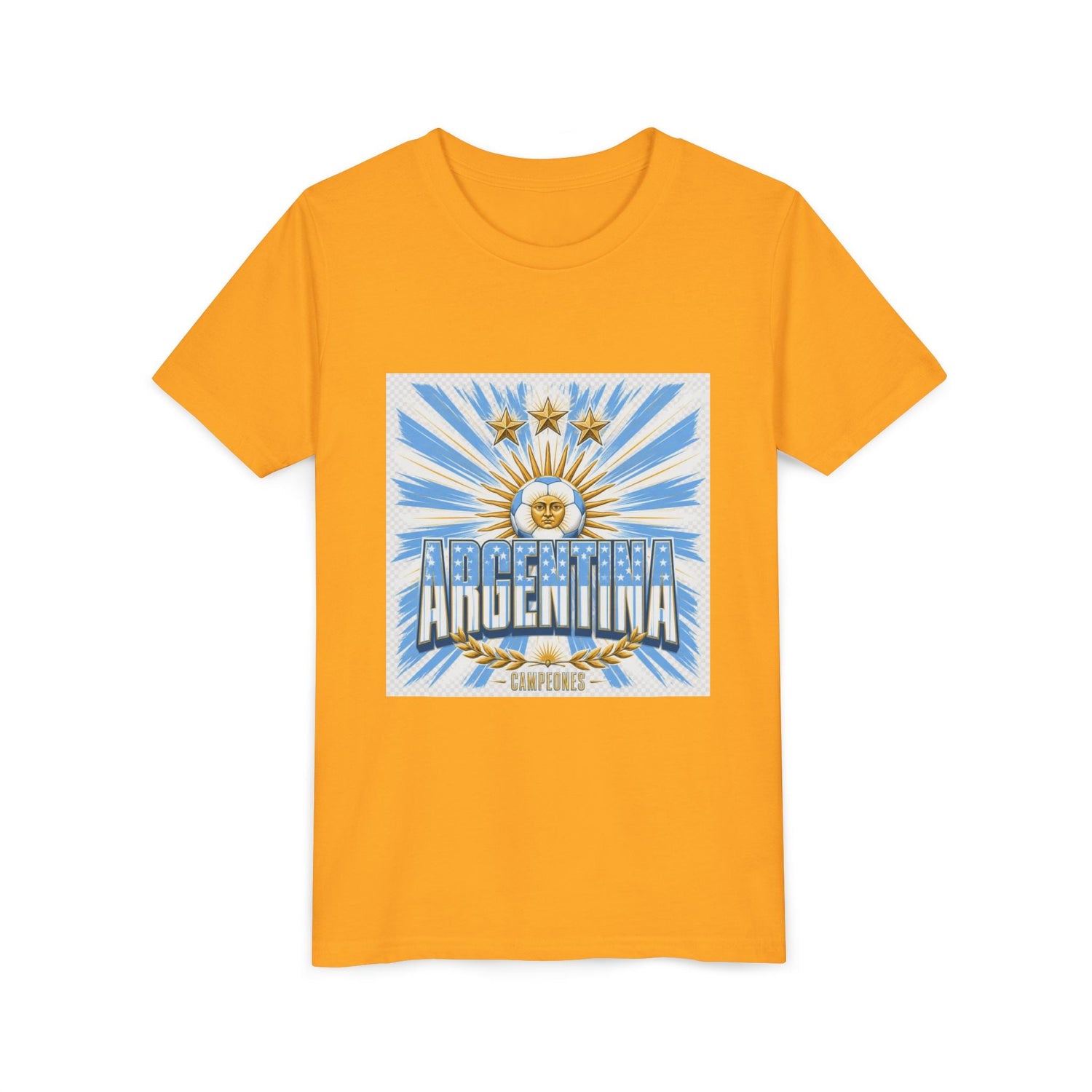 Argentina Youth Tee — Sun of May Flag Design Printify