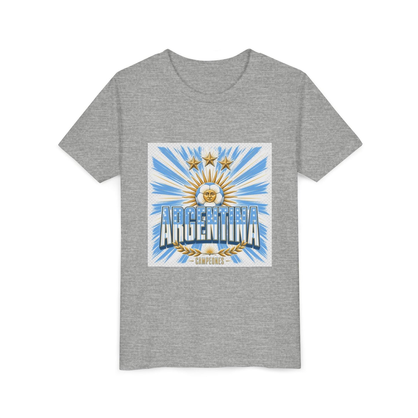 Argentina Youth Tee — Sun of May Flag Design Printify