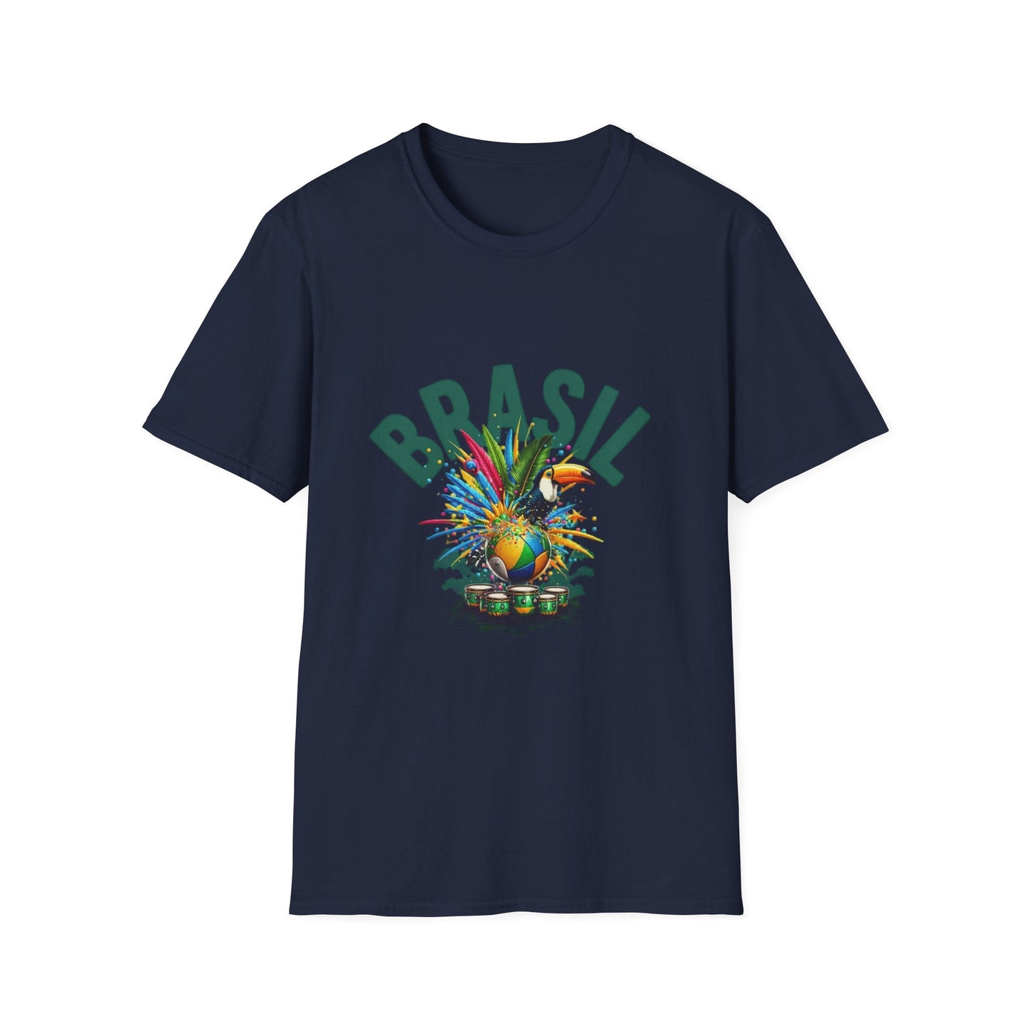 Brasil Tropical T-Shirt – Colorful Carnival Pineapple Graphic Tee Printify