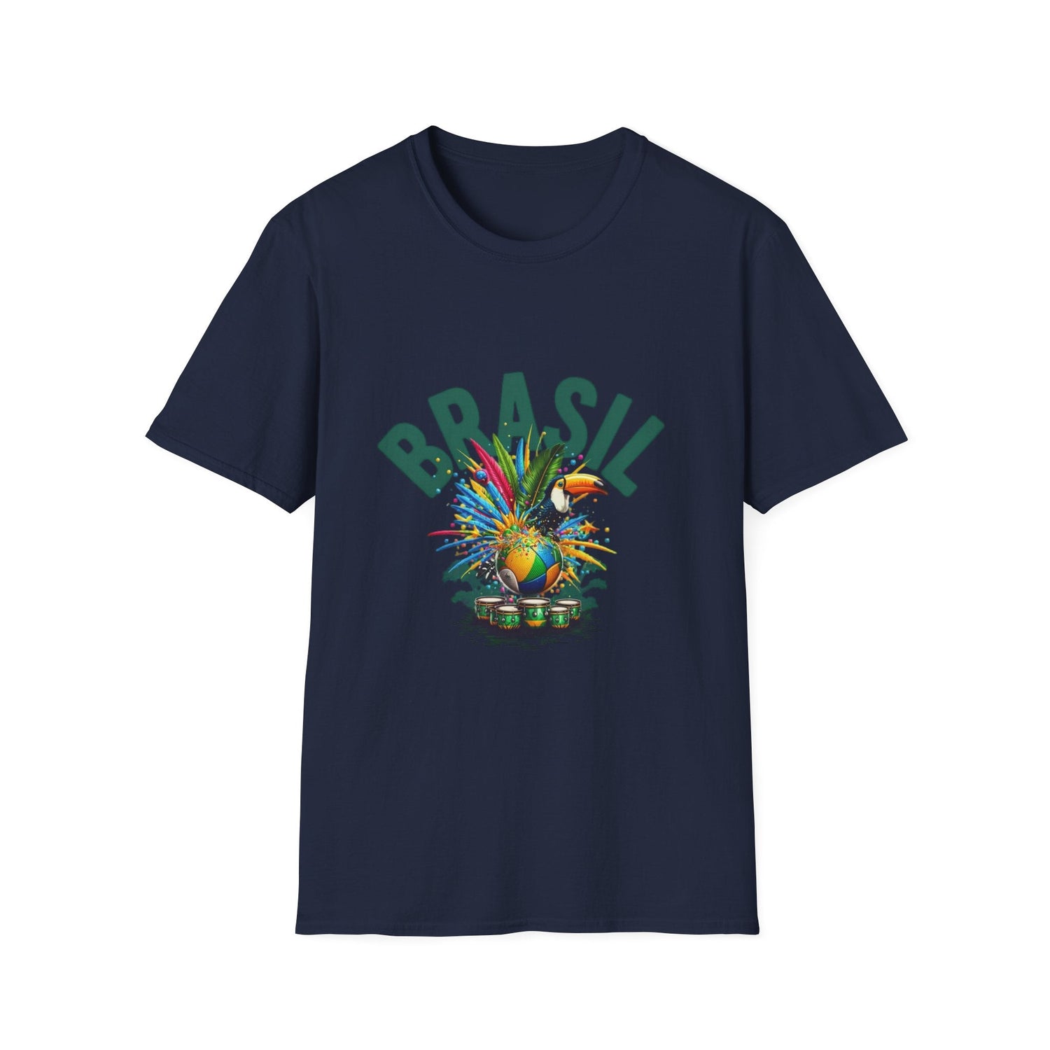 Brasil Tropical T-Shirt – Colorful Carnival Pineapple Graphic Tee Printify