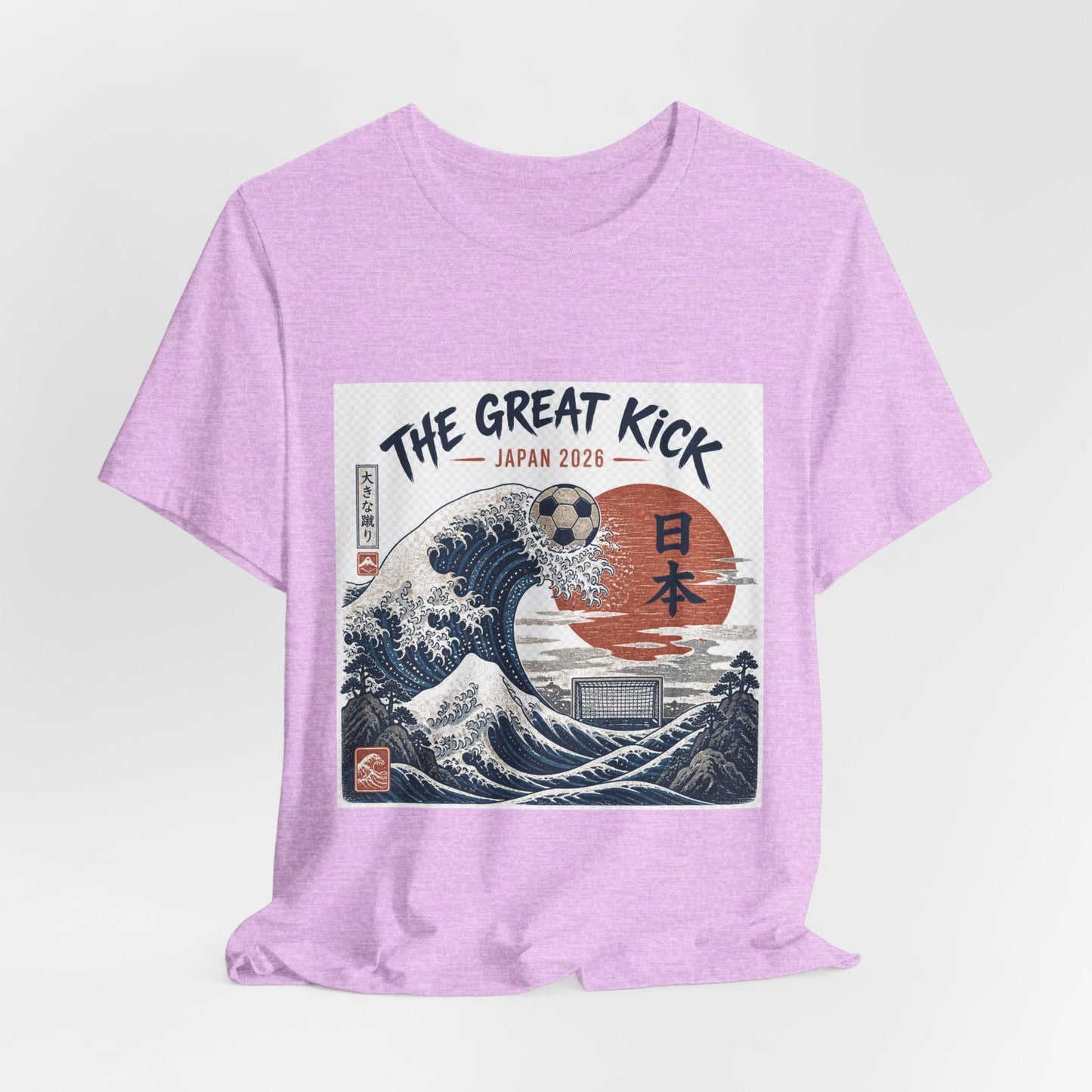 The Great Kick Japan 2028 Wave Tee — Vintage Japanese Surf & Martial Arts Graphic T-Shirt Printify