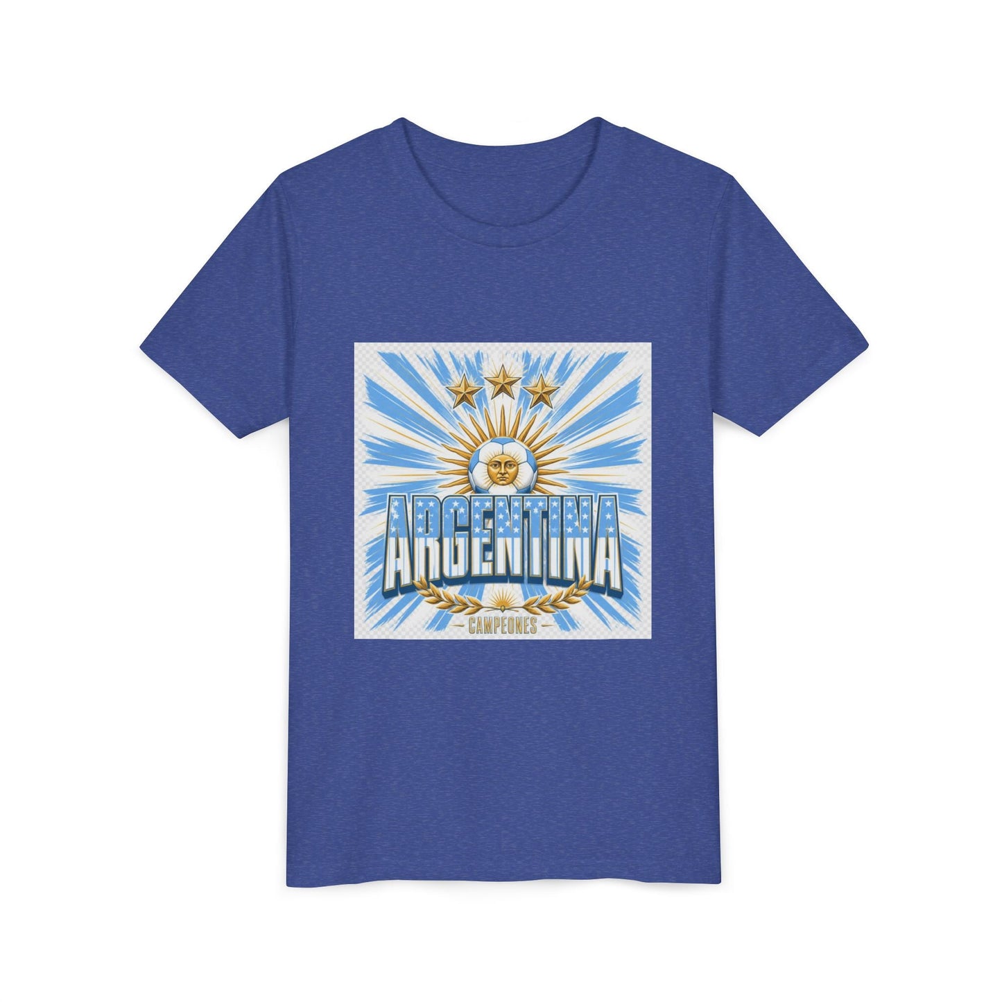 Argentina Youth Tee — Sun of May Flag Design Printify