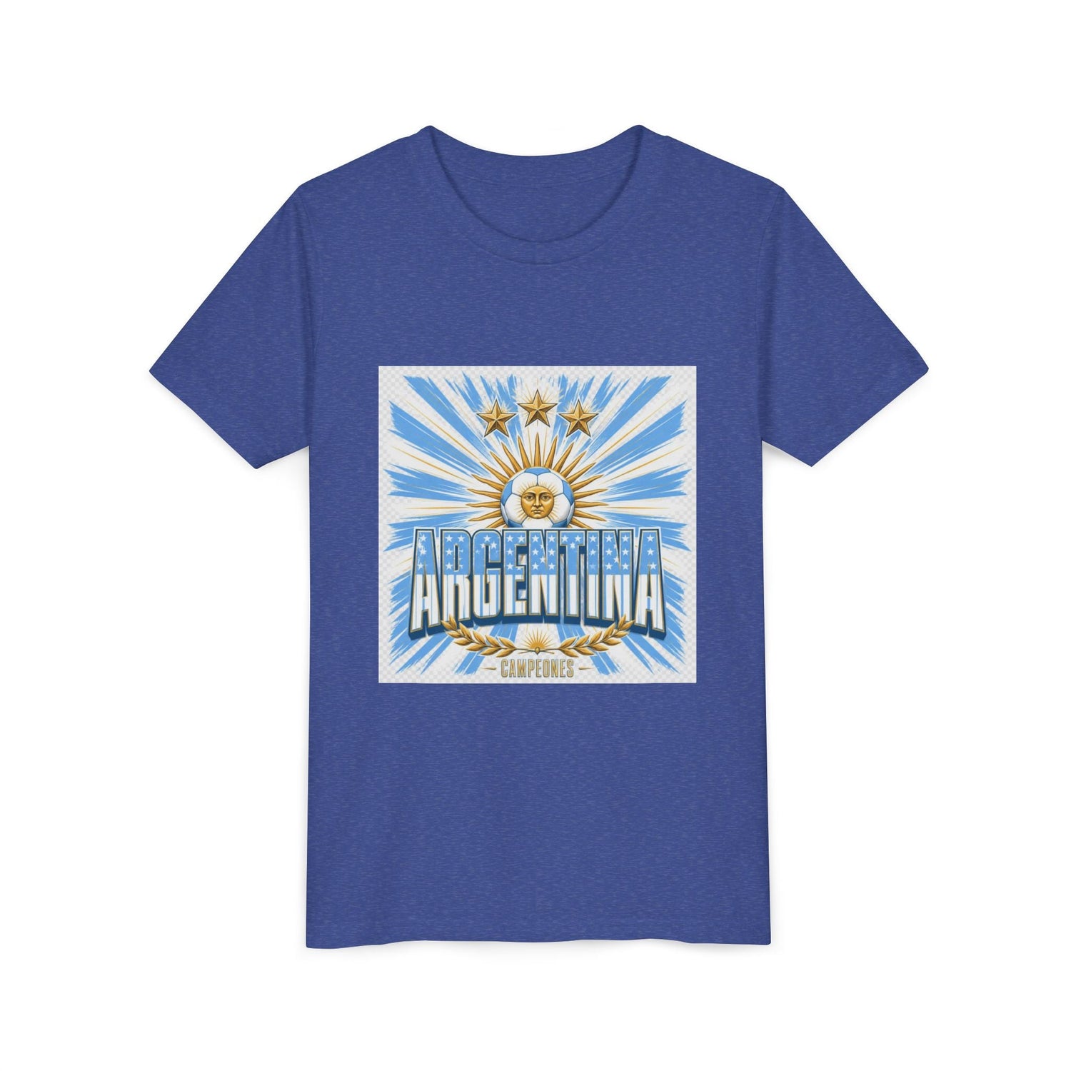 Argentina Youth Tee — Sun of May Flag Design Printify