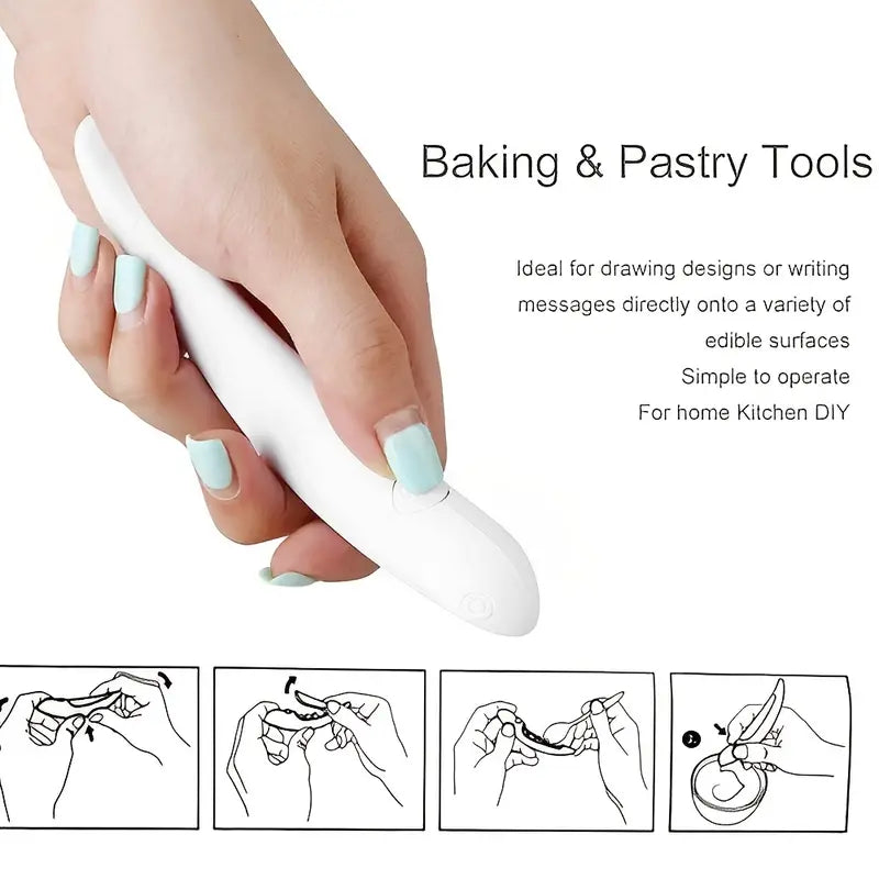 Electrical Latte Art Pen for Cake Decoration Tools Zagiz