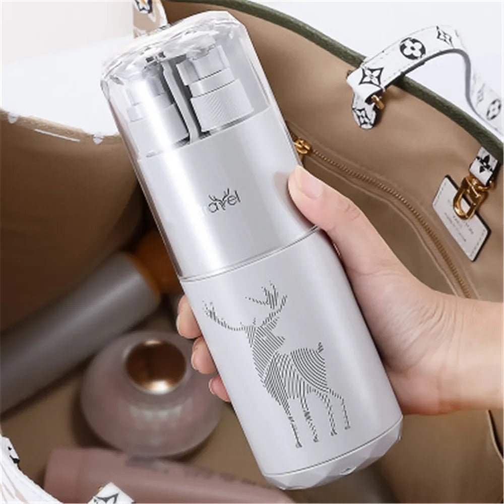 Portable Travel Wash Set Toothpaste Shampoo Storage Bottle Bathroom Multifunction Creative Travel Cup Toothbrush Organizer Box Zagiz