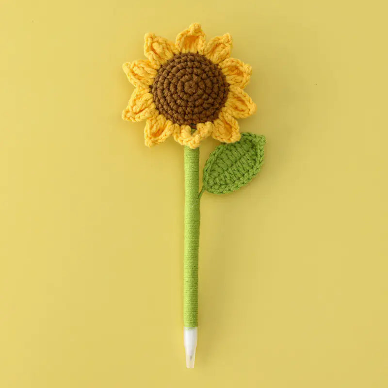Classroom Markers Crochet Sunflower Graduation Gift Zagiz