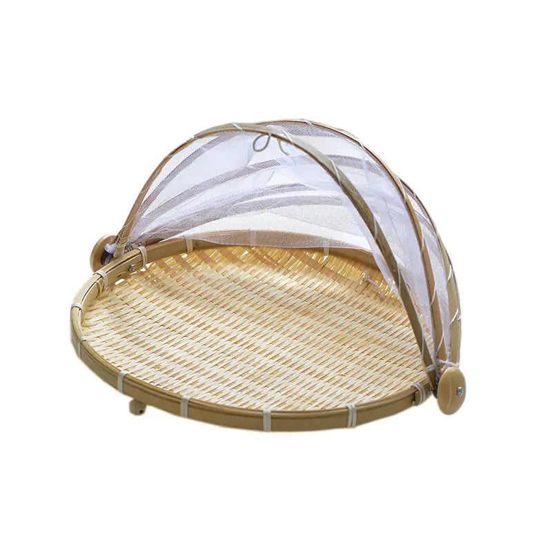 Bamboo Food Cover and Drain Basket for Kitchen Use Zagiz
