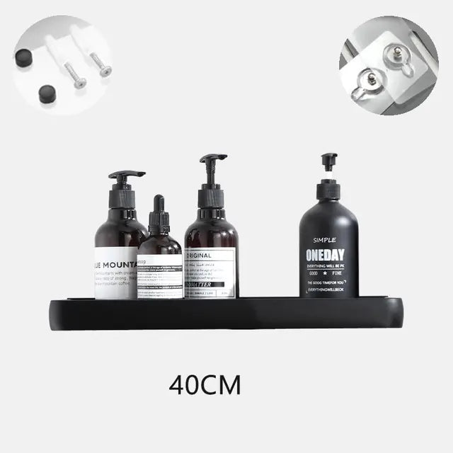 Wall Mounted Bathroom Organizer Shelf and Towel Rack Zagiz