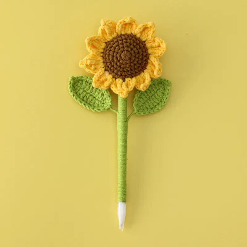 Classroom Markers Crochet Sunflower Graduation Gift Zagiz
