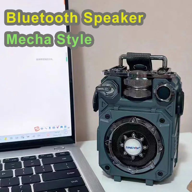 Mecha Style Bluetooth Speaker Portable Subwoofer