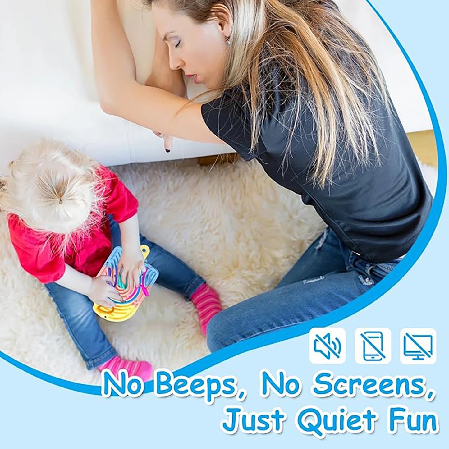 Sensory Space Activity Board Decompression Board Silicone Children's Day Puzzle Toy Zagiz