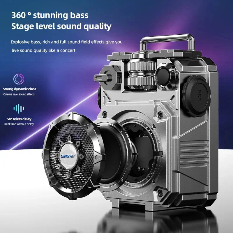 Mecha Style Bluetooth Speaker Portable Subwoofer