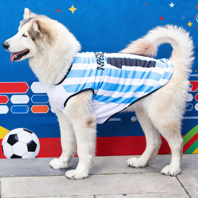 2026 Soccer Cat Dog Football Breathable Mesh Jersey Dog Jersey Thin Cool Summer Pet Clothes T Shirt Puppy Soft Quick Dry Vest Zagiz