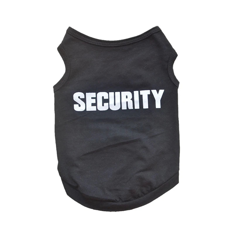 Security Clothing for Dogs Summer Pet Clothes Vest for Small Dogs Chihuahua Yorkshire Puppy Cats Low Price Pets T-shirt Costume Zagiz