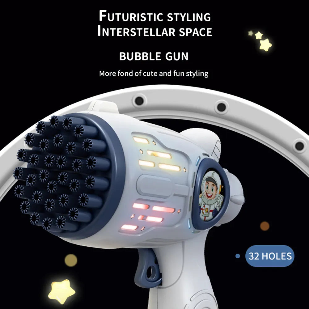 Bubble Gun Toys Automatic Soap Rocket