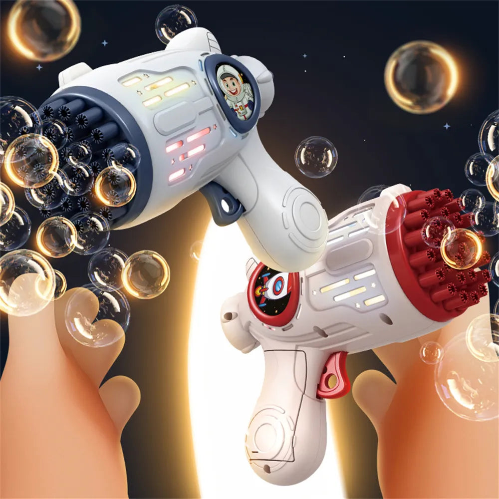 Bubble Gun Toys Automatic Soap Rocket