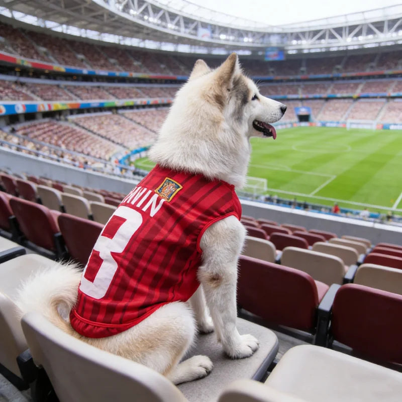 2026 Soccer Cat Dog Football Breathable Mesh Jersey Dog Jersey Thin Cool Summer Pet Clothes T Shirt Puppy Soft Quick Dry Vest Zagiz