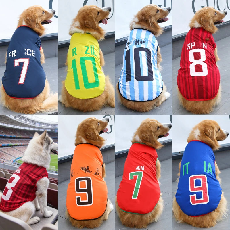 2026 Soccer Cat Dog Football Breathable Mesh Jersey Dog Jersey Thin Cool Summer Pet Clothes T Shirt Puppy Soft Quick Dry Vest Zagiz