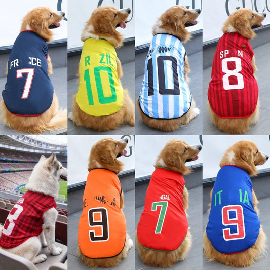 2026 Soccer Cat Dog Football Breathable Mesh Jersey Dog Jersey Thin Cool Summer Pet Clothes T Shirt Puppy Soft Quick Dry Vest Zagiz