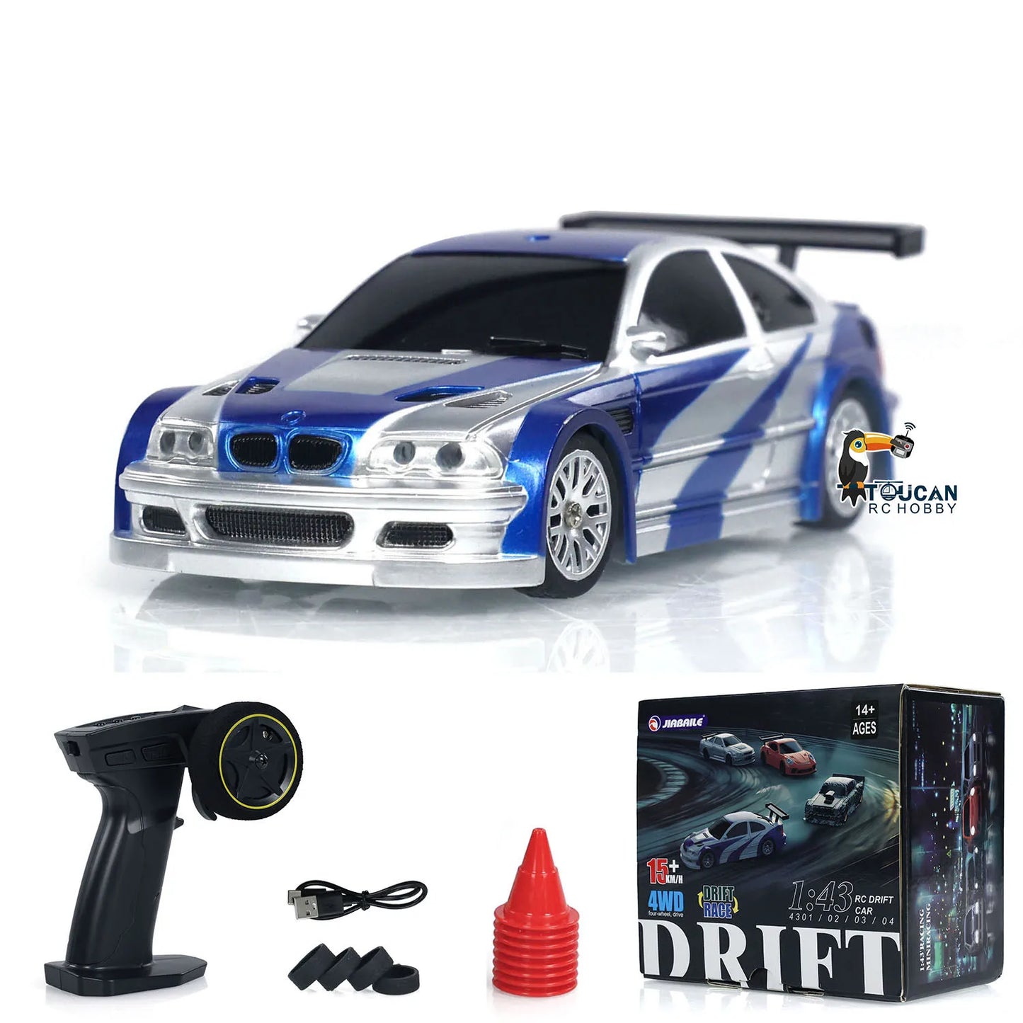 4WD High-Speed 1/43 RC Mini Race Cars 2.4g Radio Control Drift Car Zagiz