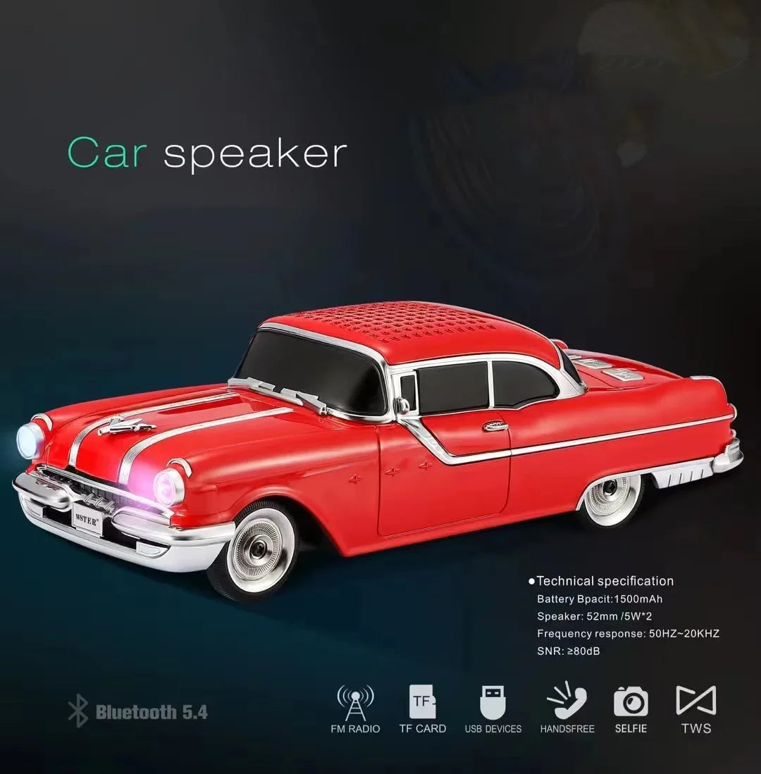 Classic Car Shaped Wireless Bluetooth Sound Box Zagiz