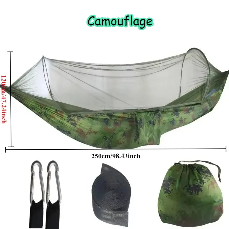 Outdoor Camping Hammock Hanging Bed with Mosquito Net Zagiz